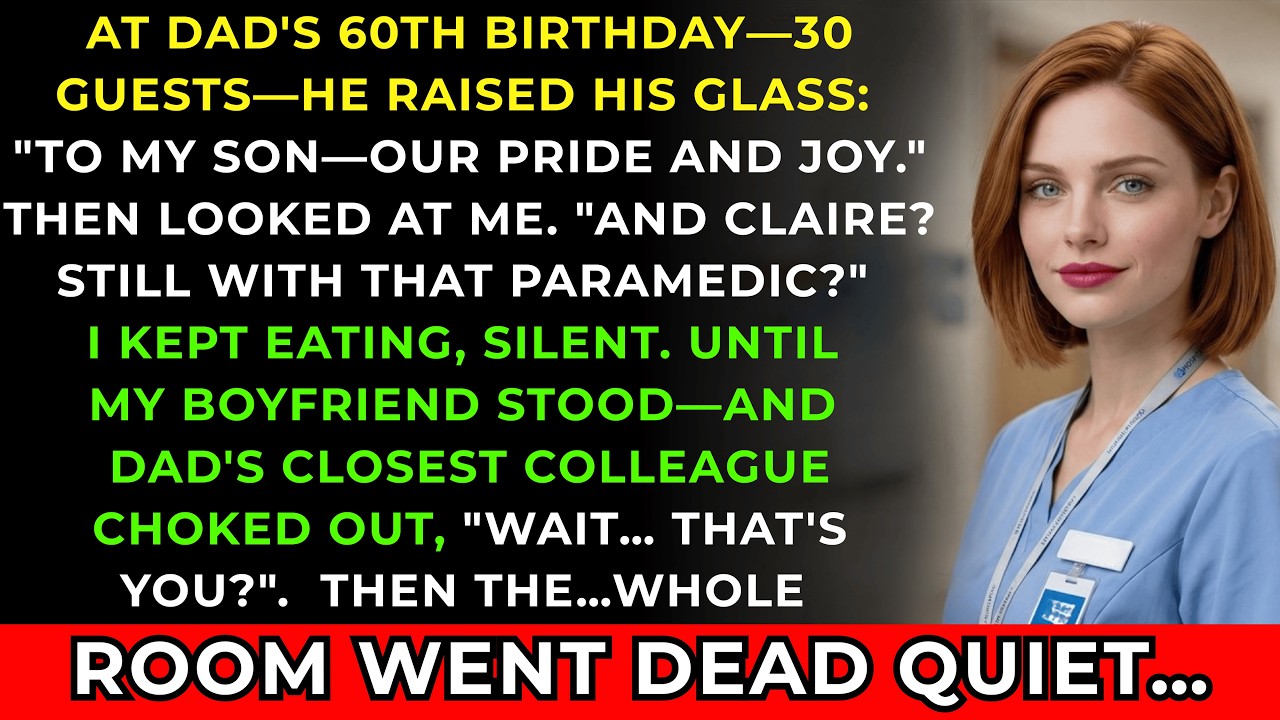 My Dad Toasted My Brother at His Own Birthday Dinner—Then His Chief Colleague Recognized My Boyfrie…