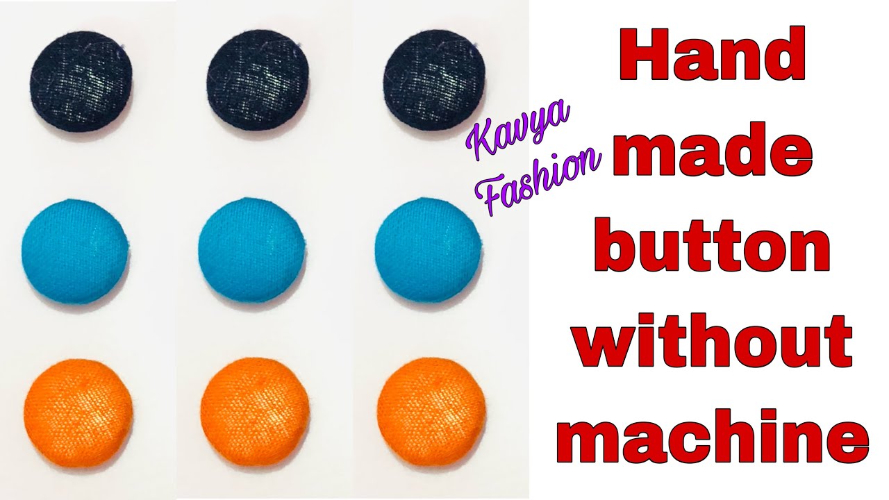 How to make Fabric button/ fabric cover button without machine/ kapde ke button bina machine k bnana