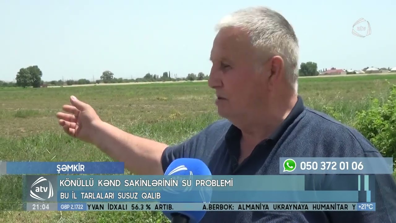 Könüllü kənd sakinlərinin su problemi