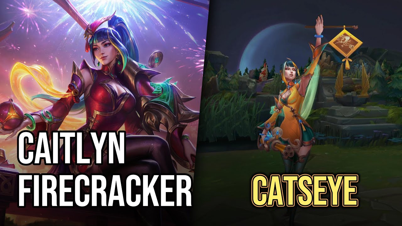 Firecracker Caitlyn Skin - Catseye | League of Legends | Chromas Skin