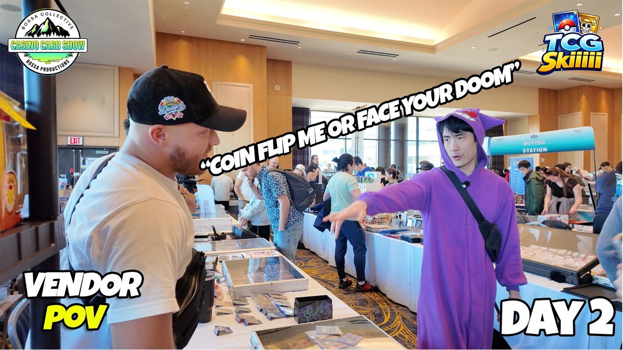You Never Know WHAT Walks Up to Your Table! Casino Card Show Vendor POV Day 2!