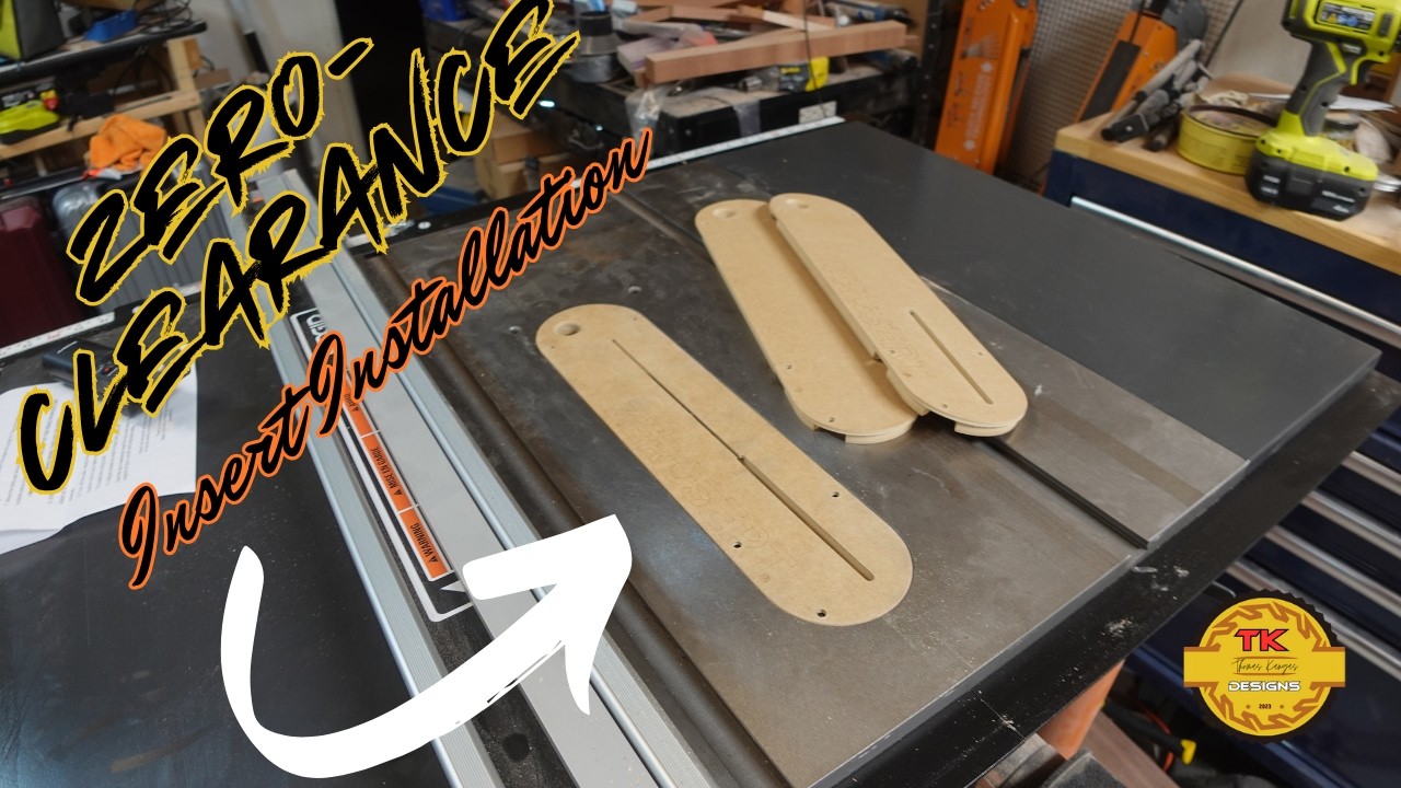 RIDGID 4560 Zero Clearance Insert Installation Tutorial | TK Designs