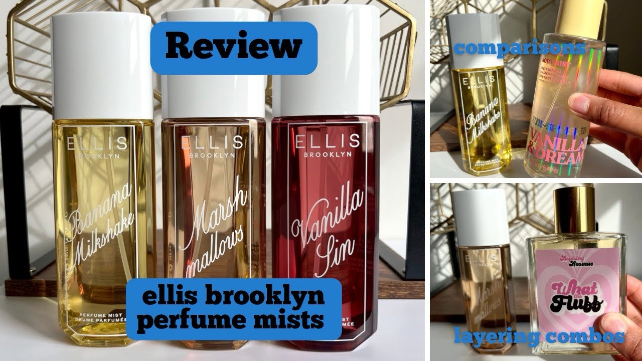 Repackaged Ellis Brooklyn Body Mists Review - Banana Milkshake - Marshmallows - Vanilla Sin