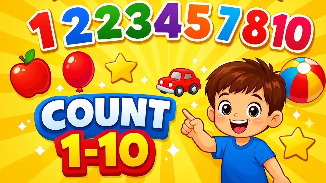 Counting 1 to 10 for Kids | Numbers for Toddlers | Preschool Learning Video