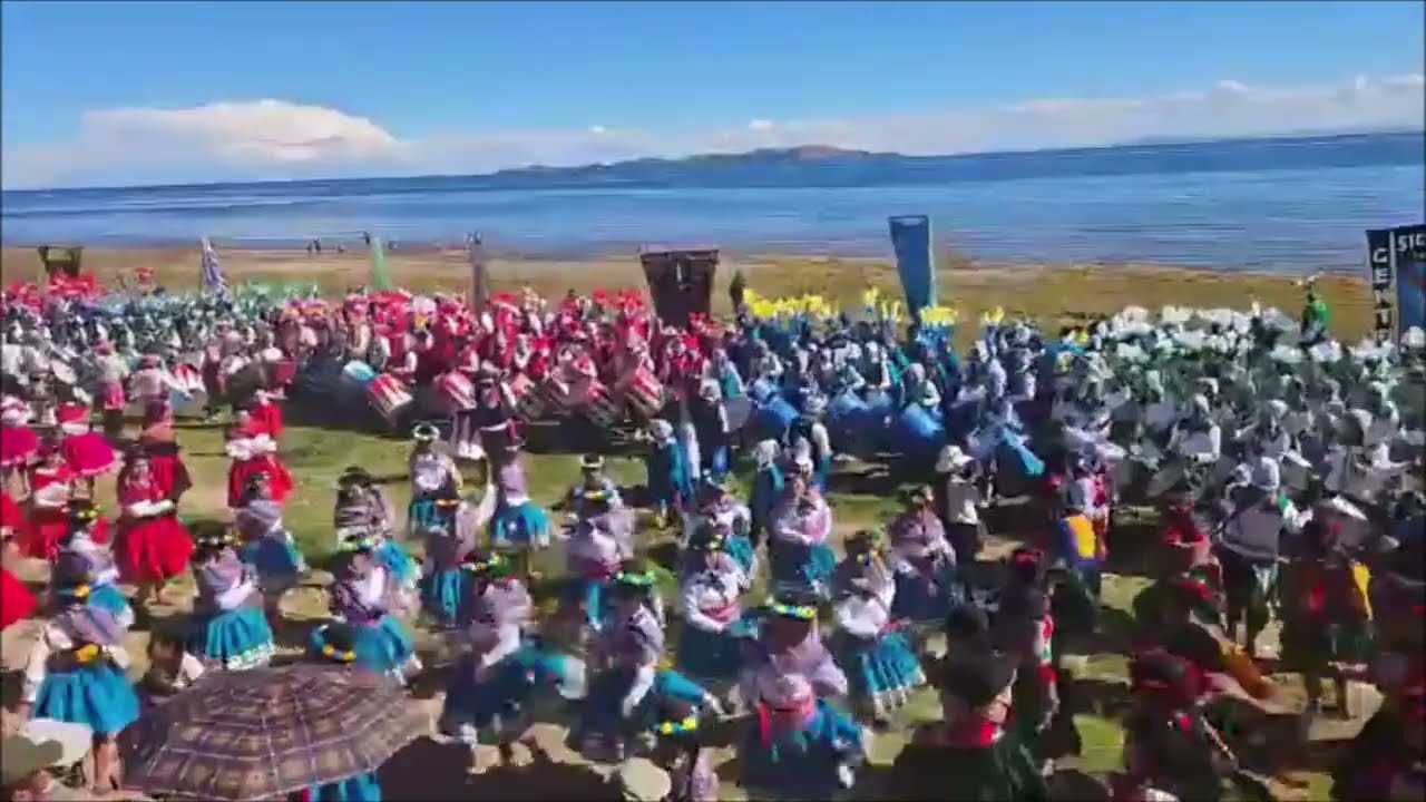 RETRETA de SICURIS  2024 - Playa ATANI de Conima - Lago Titicaca