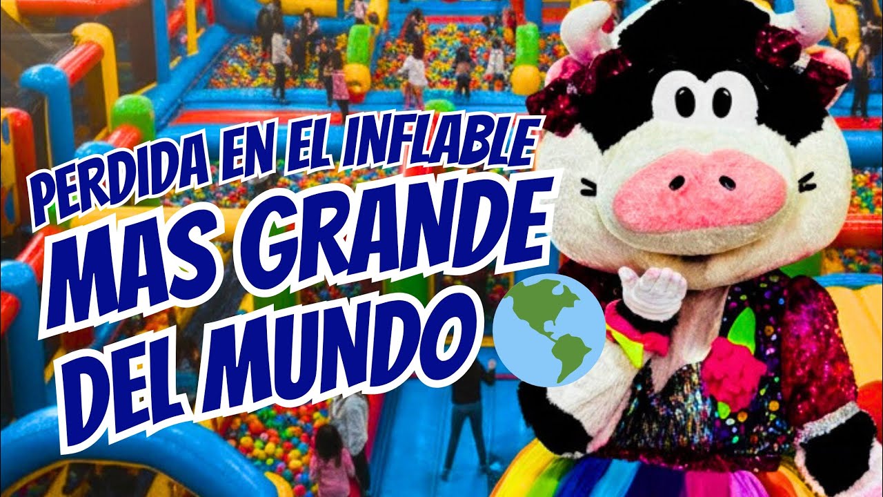 PERDIDA en el Inflable más grande del mundo | Vaquita Lola TV 