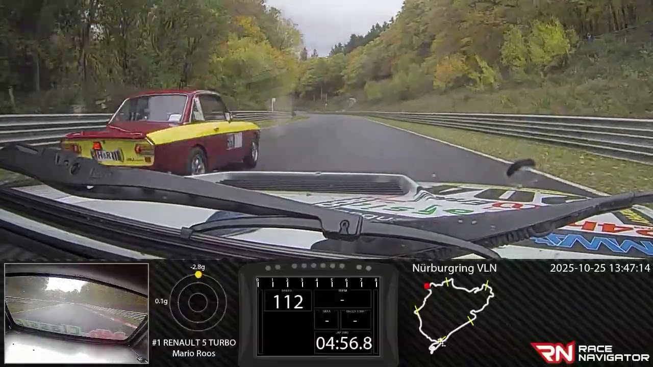 Nürburgring Youngtimer Trophy Schwedenkreuz Rennen 25.10.2025 Lap 5 11:24