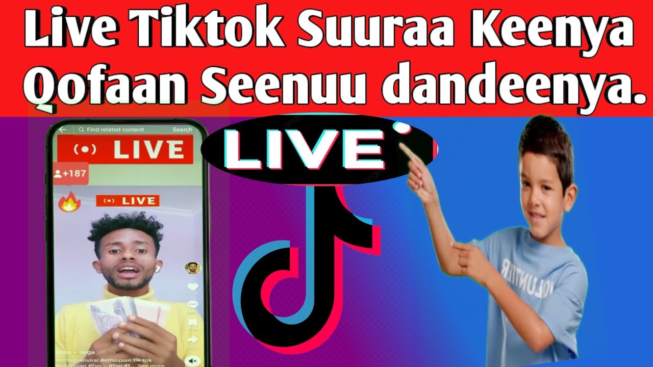 Akkataa Live Tiktok Suuraa Qofaan Seenaan(How   to Live in  Tiktok use Only image)
