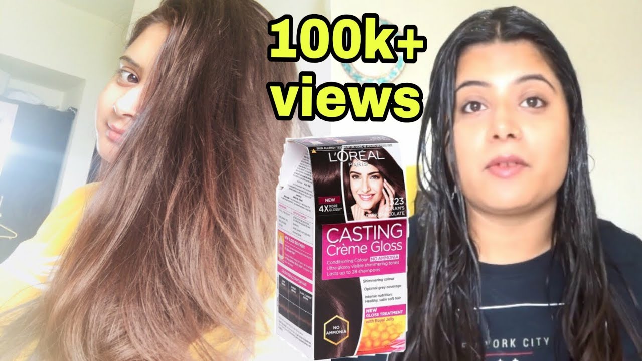 How to :Colour our Hair at Home-loreal Casting Creme Gloss\Makeup Diary