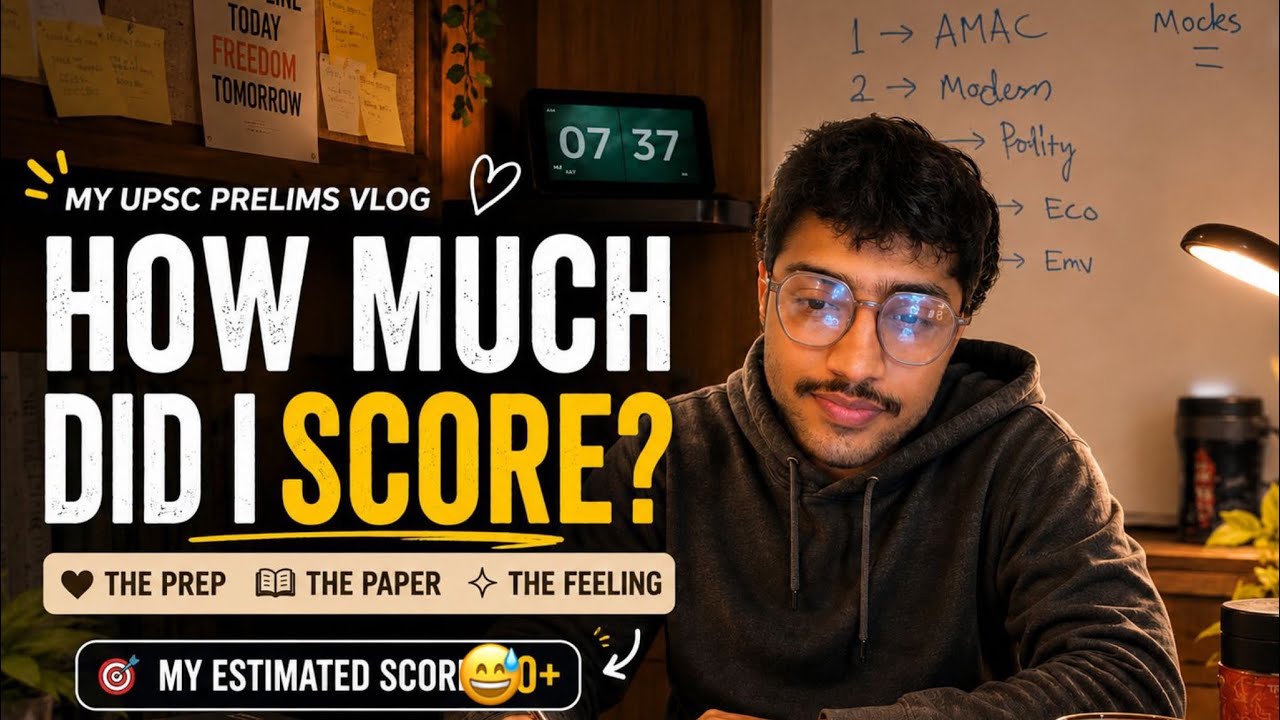 UPSC STUDY Vlog | My Prelims Prep