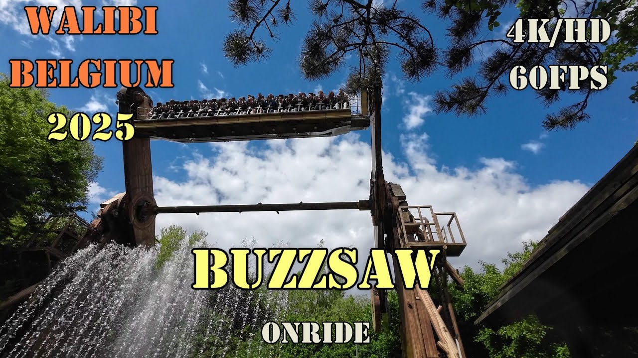 Buzzsaw Onride 2025 - Walibi Belgium [4K-HD/60FPS]
