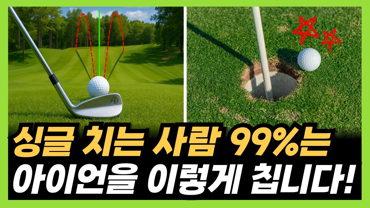 백돌이는 절대 모르는 아이언샷 잘 치는 법! 영상 보고 10타 줄여보세요!(KPGA tour pro 김홍택)