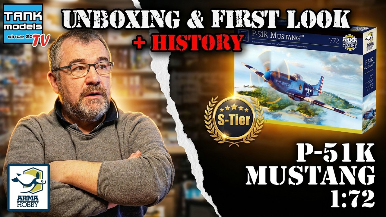 🇺🇸  P-51K MUSTANG PACYFIK 🇺🇸  - Unboxing 497 (🇵🇱🇬🇧) - Arma Hobby 70071 (Dubbing)