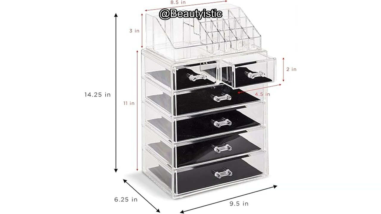 Sorbus Clear Cosmetic Makeup Organizer Review: Is It Worth the Investment for Your Space?