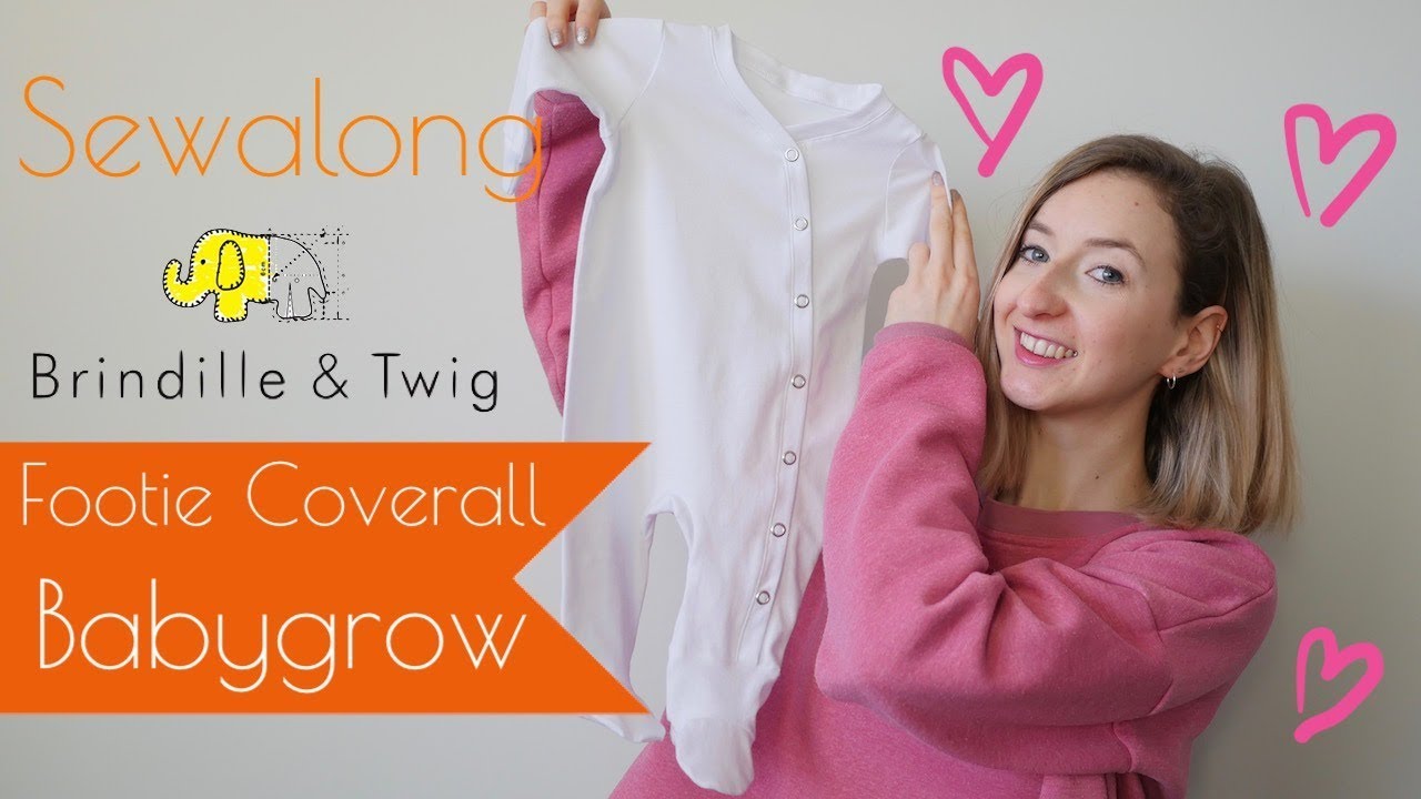 Sewalong: Brindille & Twig Footie Coverall | Jersey Babygrow - Baby Onesie