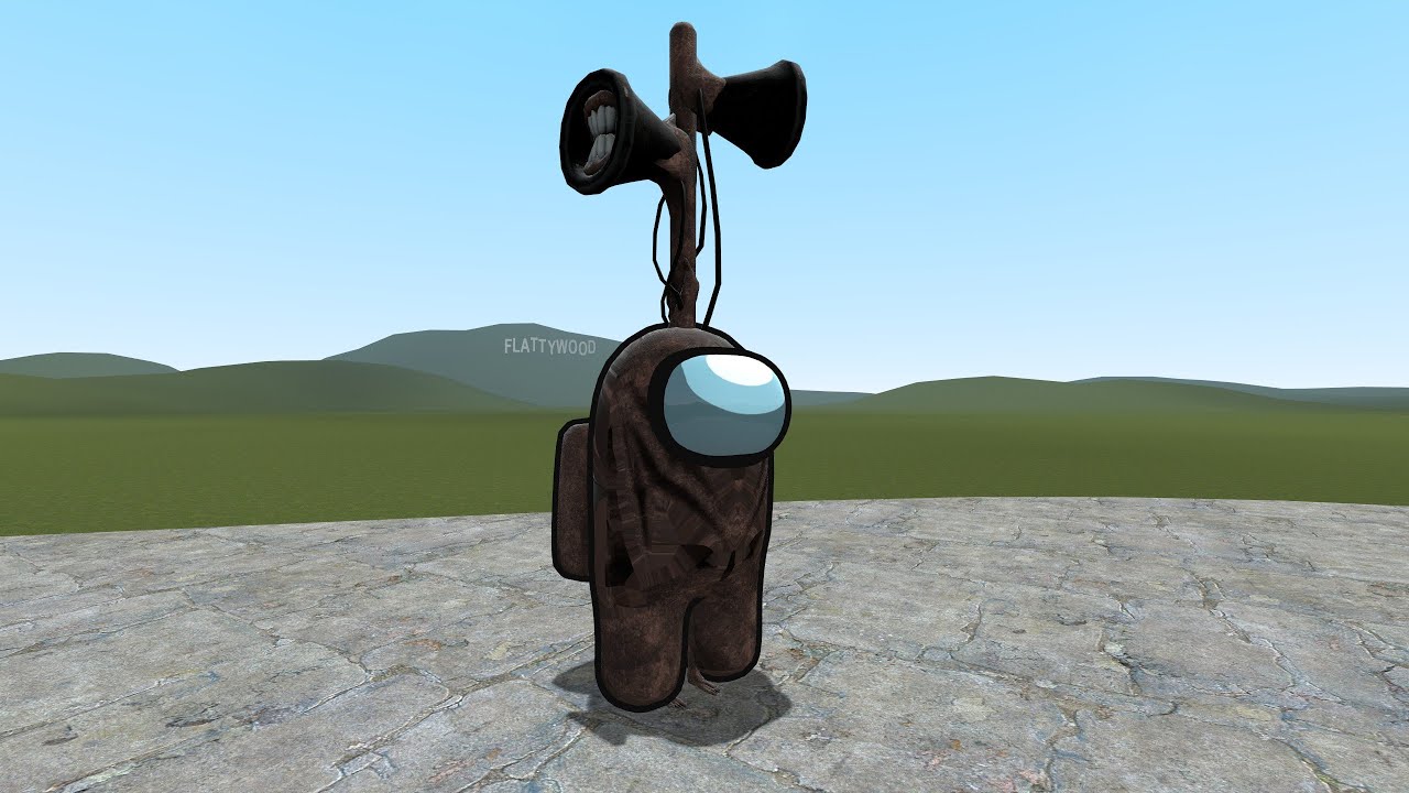 NEW AMONG US SIREN HEAD VS TREVOR HENDERSON CREATURES! Garry's Mod [Among Us Cartoon Cat Siren Head]