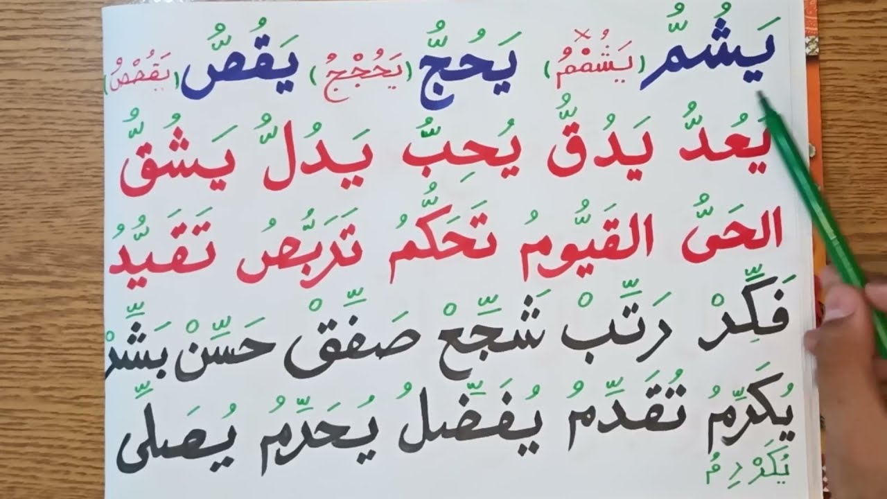 ٢٠ـ تعليم الشدة مع الضمةوالكسرة(التشديد) | تعليم القراءة والكتابة للمبتدئين