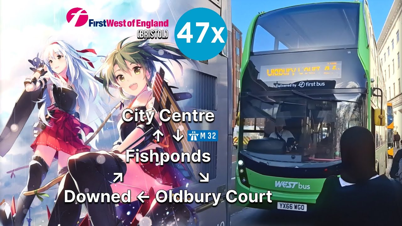 [Full Route Visual 快鏡行車] First Bus Bristol route 47x (City Centre ↺ Oldbury Court)