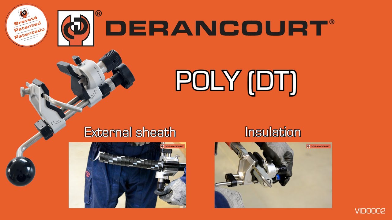 POLY – stripping tool for MV cable preparation (DERANCOURT)