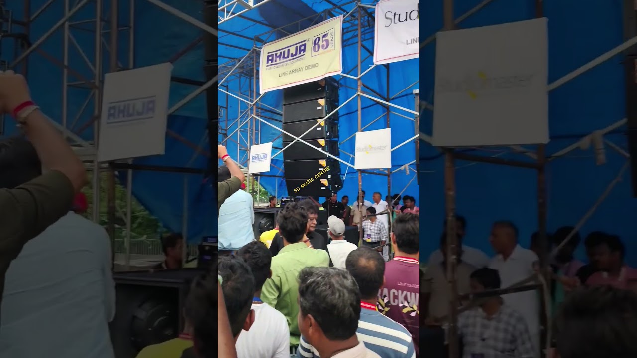AHUJA LINE ARRAY TESTING AT KOLKATA EXPO 🔥 #ahuja #ahujaline #ahujalinearray #ahujaexpo #viral