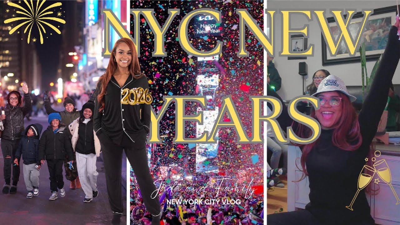 NEW YEAR’S EVE IN NYC 🎆 | TIMES SQUARE, FAMILY TIME & THE BALL DROP