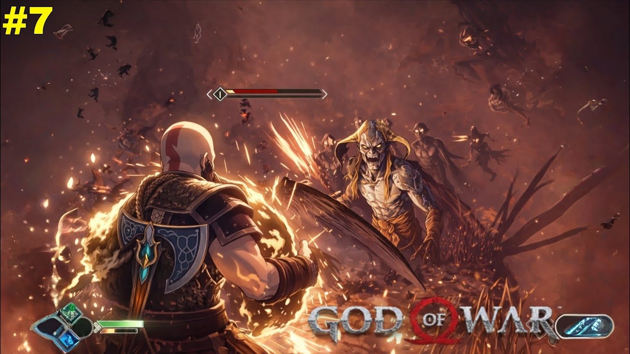 The Flying Monster in the Dark! 😱 | God of War #hiflutegamerz #godofwar #godofwargameplay #trending 
