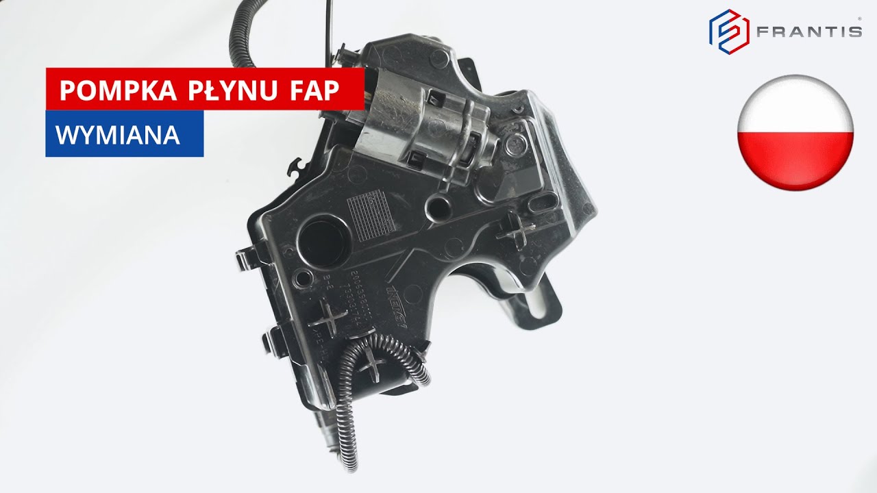 Instrukcja wymiany pompki zbiornika FAP - zestaw naprawczy marki FRANTIS Peugeot Citroen