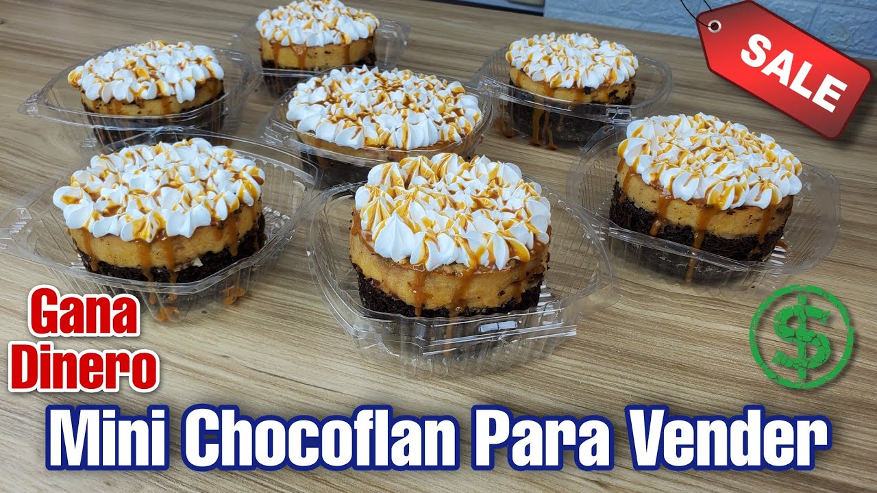 ✅ Gana Dinero Vendiendo Pasteles 💰 Mini Chocoflan Para Vender 🍮 Facil y Delicioso 😋