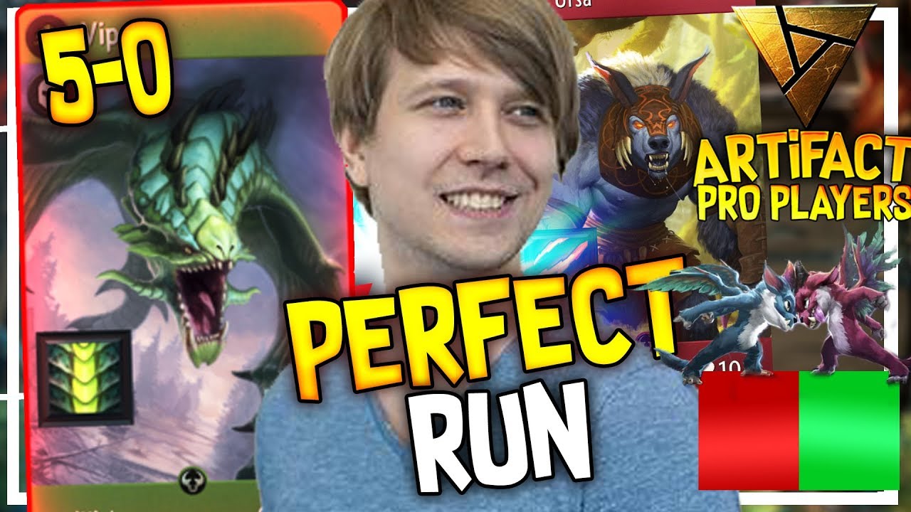 Artifact Day 3 - Savjz Makes a PERFECT Run in Draft - Red Green Deck
