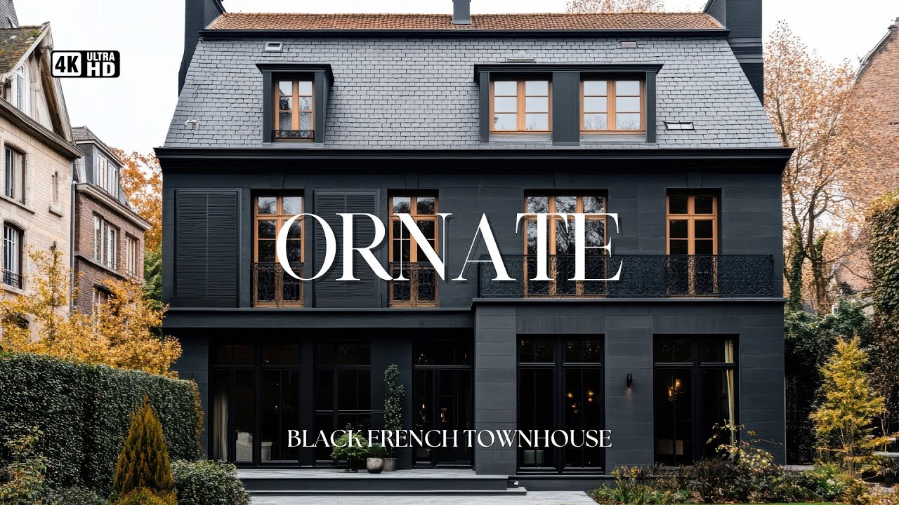 Modern French Townhouse Tour: Dark Luxury Interior Design Secrets Revealed