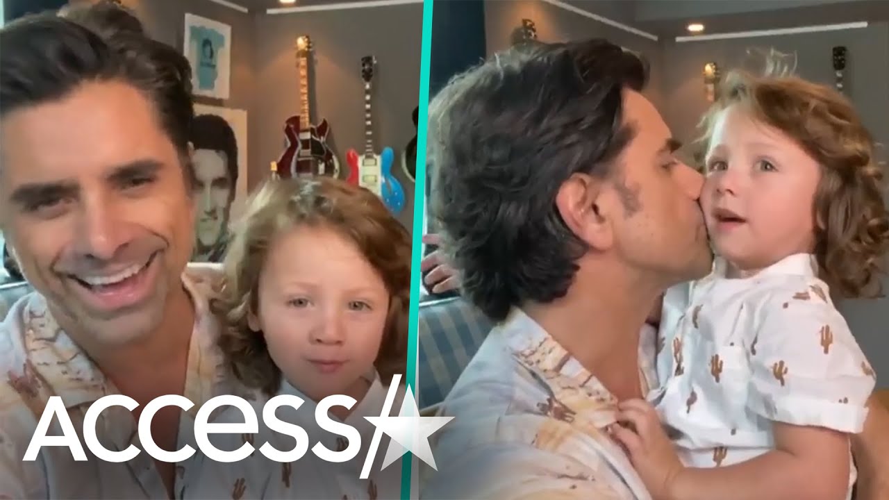 John Stamos & Son Show Off Their Quarantine Hair
