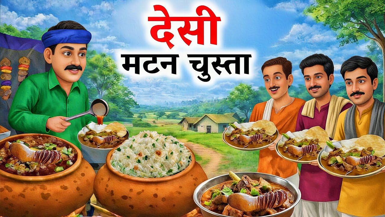 देसी मटन चुसता ! Desi Mutton Chusta ! Hindi Cartoon Stories ! Hindi kahaniya ! Hindi Moral Stories 