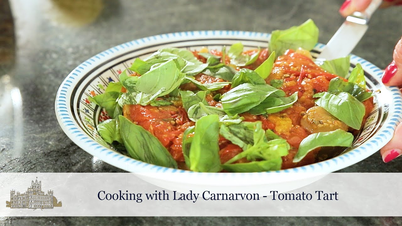 Cooking with Lady Carnarvon - Homemade Tomato Tart