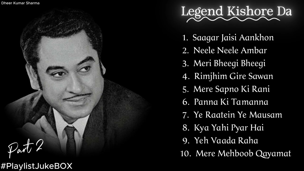 Legend Kishore kumar Songs JukeBox|Part 2| Voice Thats travels to your heart ❤💜 | Dheer Kumar Sharma