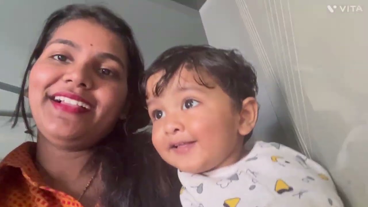 Vayu ki masti! Palak paneer recipe #minivlog #lifeisbutadream #family #masti #bihar #recipe 