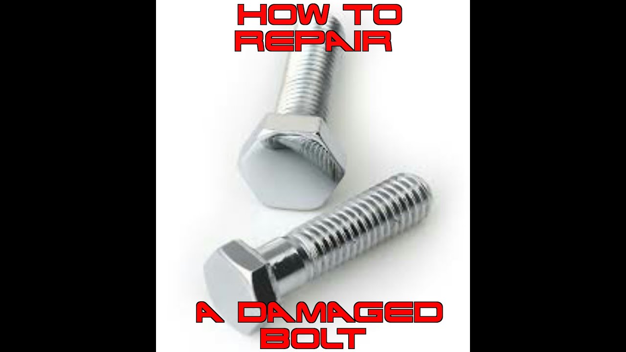 How to repair a damaged or cross threaded bolt using a Tap and Die set. QUICK AND EASY.
