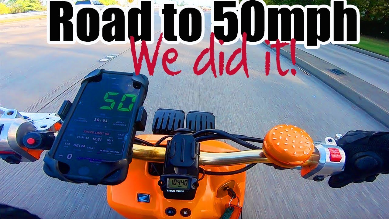 50 mph Achieved ! Road to 50mph #HondaRuckus