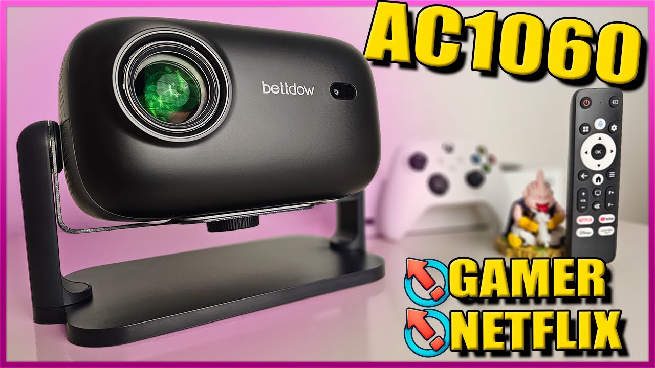 BETTDOW AC1060: projetor para jogos e streaming com WhaleOS! Análise Completa Com vários testes!