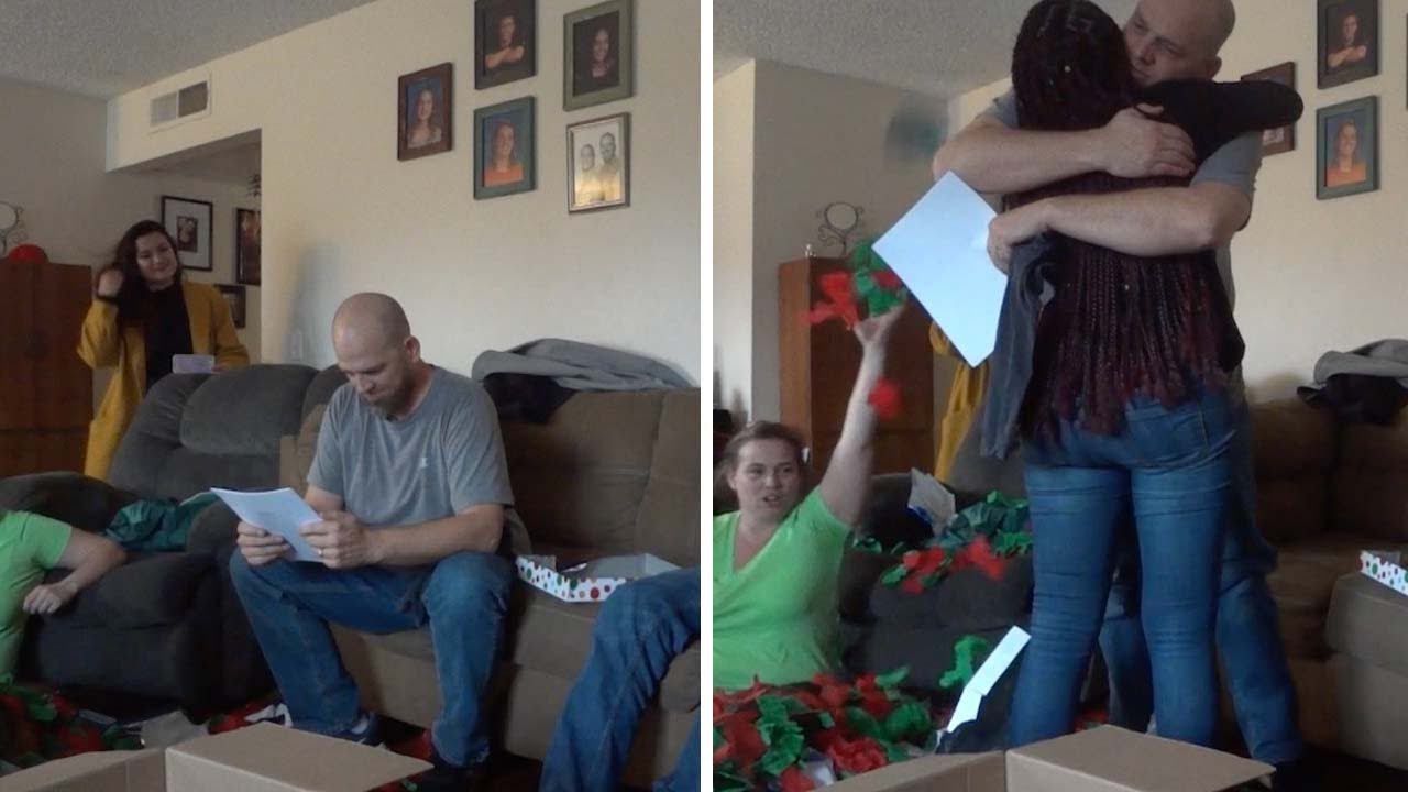 Deaf Step-Dad Surprised With Adoption Papers