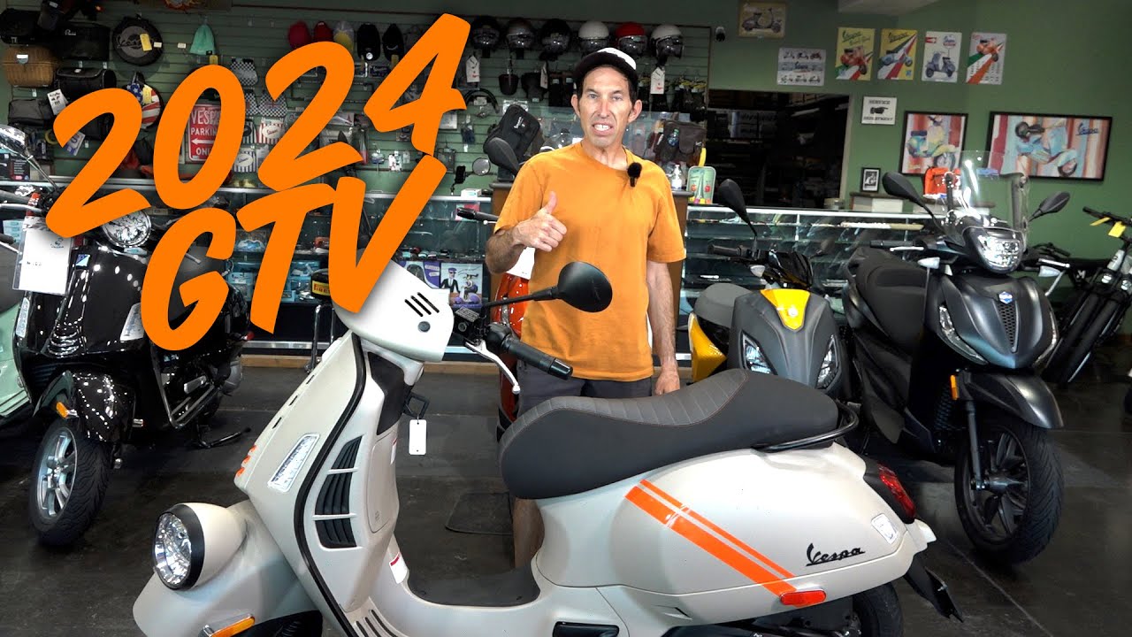 Первый взгляд робота на новый Vespa GTV HPE2 2024 года