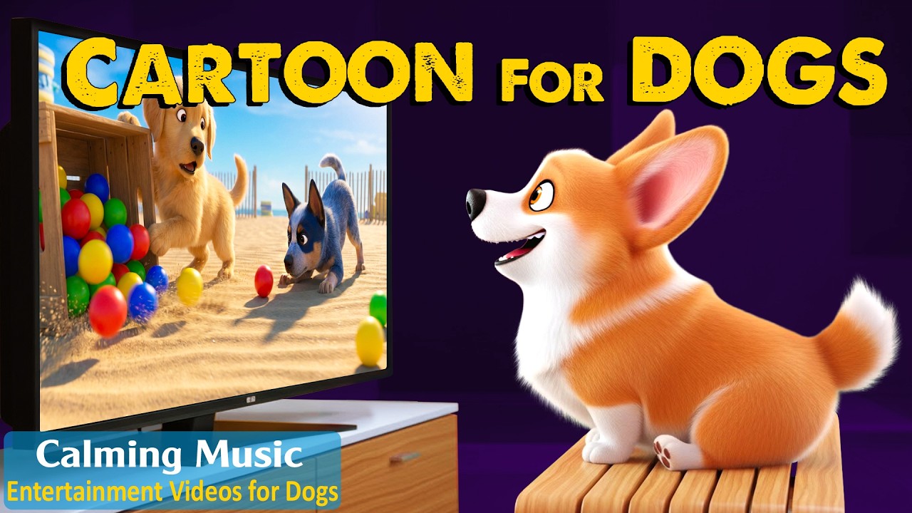 Dog Cartoon: All-Day Entertainment Videos for Dogs Home Alone - DOG TV & Relaxing Music for Dogs