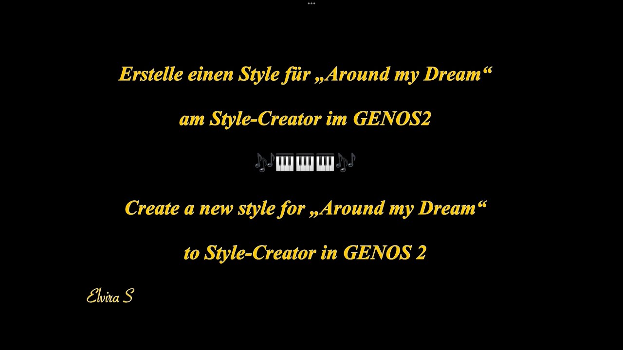 Around my Dream - Silver Pozzoli - Style Work GENOS2 #051