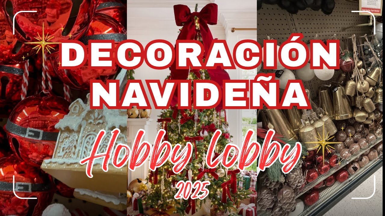Decoración Navideña.Tour por Hobby Lobby🌲#christmas #hobbylobby #decoracion #decoracióndehogar 