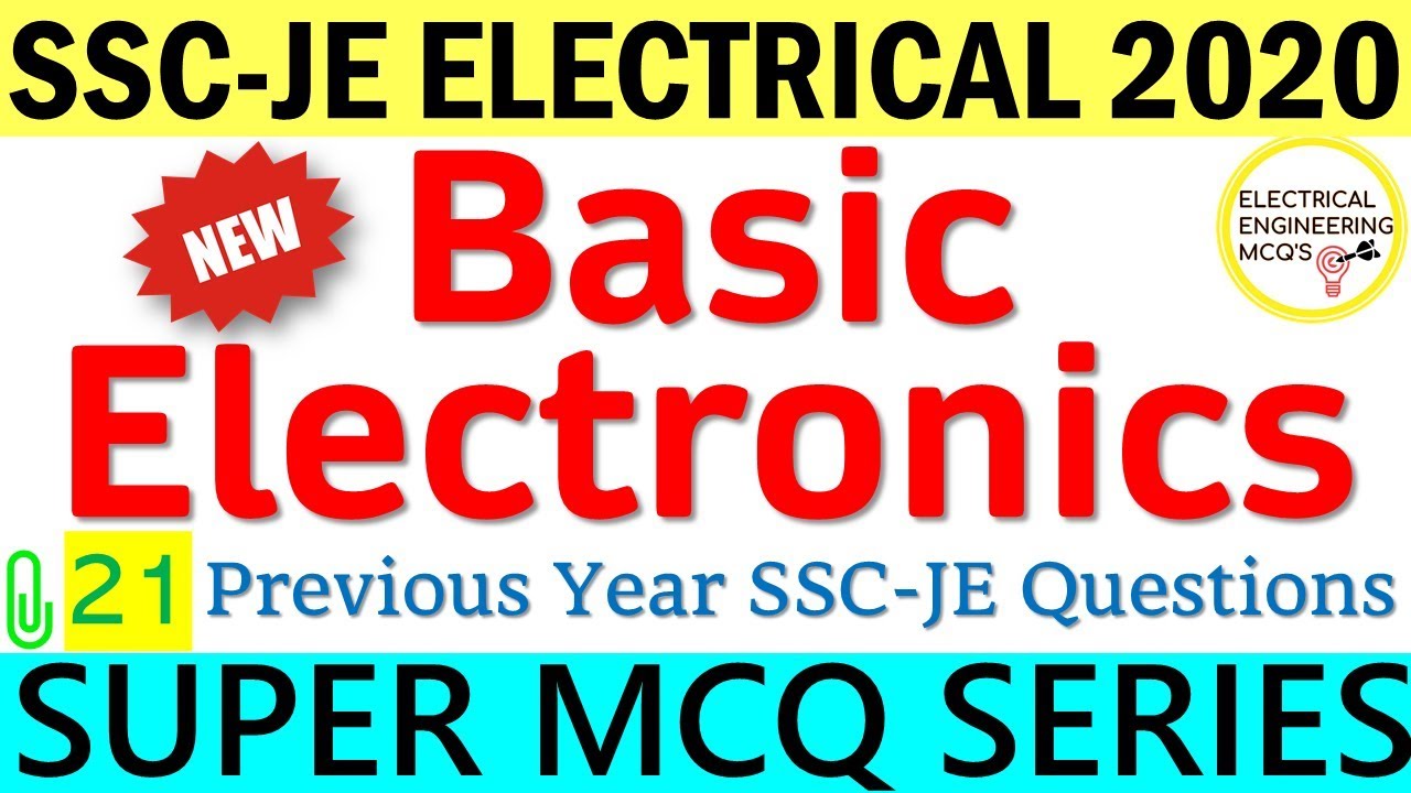 Basics of Electronics | SSC-JE | Class 21 |  हिंदी 🔴