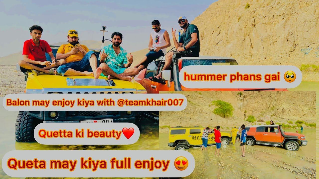 Quetta k mazy uff Hummer phans gai anari driver tha 🥵full funy vlog with @Team Khair 007  subscribe