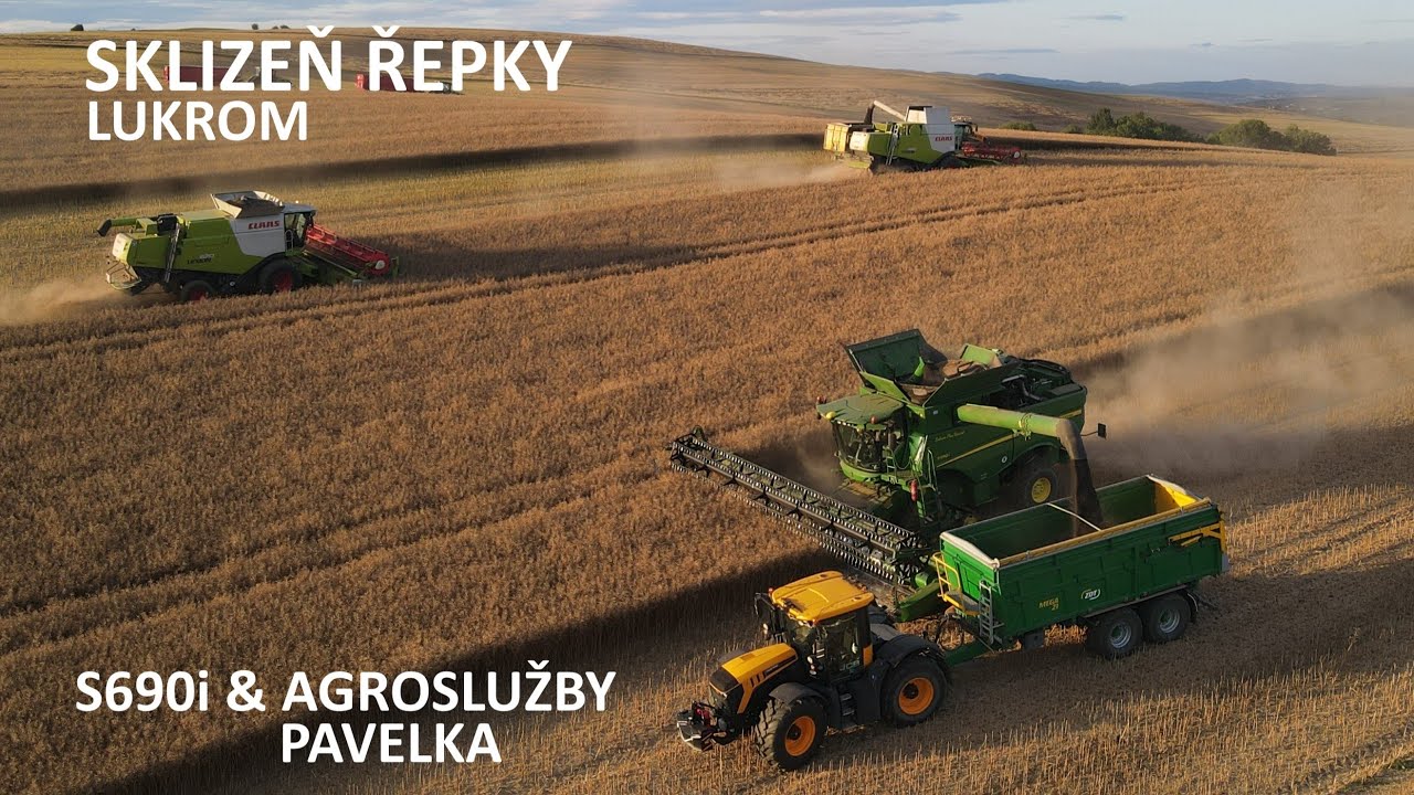 ŽNĚ LUKROM I JOHN DEERE S690i I CLAAS LEXION 660 & 670 I LUKROM