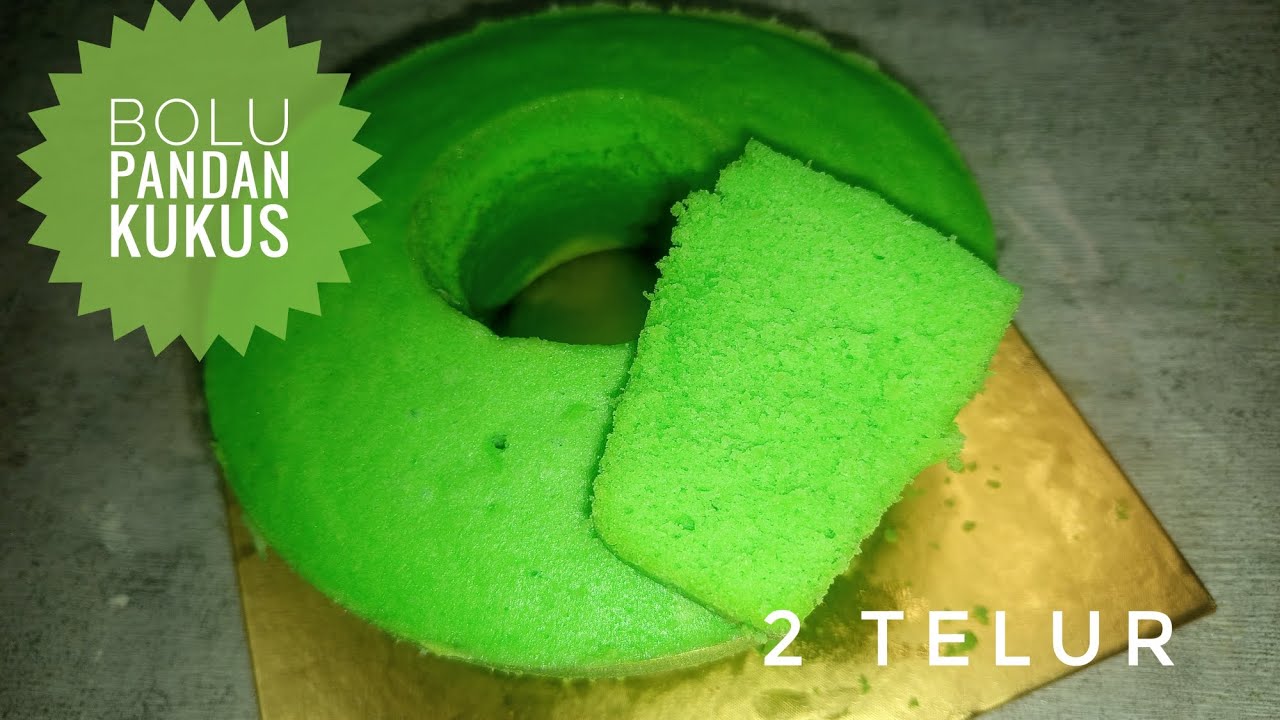 BOLU PANDAN KUKUS CUMA 2 TELUR HASILNYA JUMBO BANGET