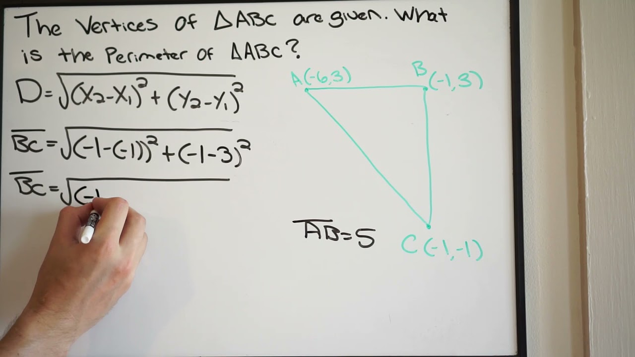Find the Perimeter of the Triangle given the Vertices