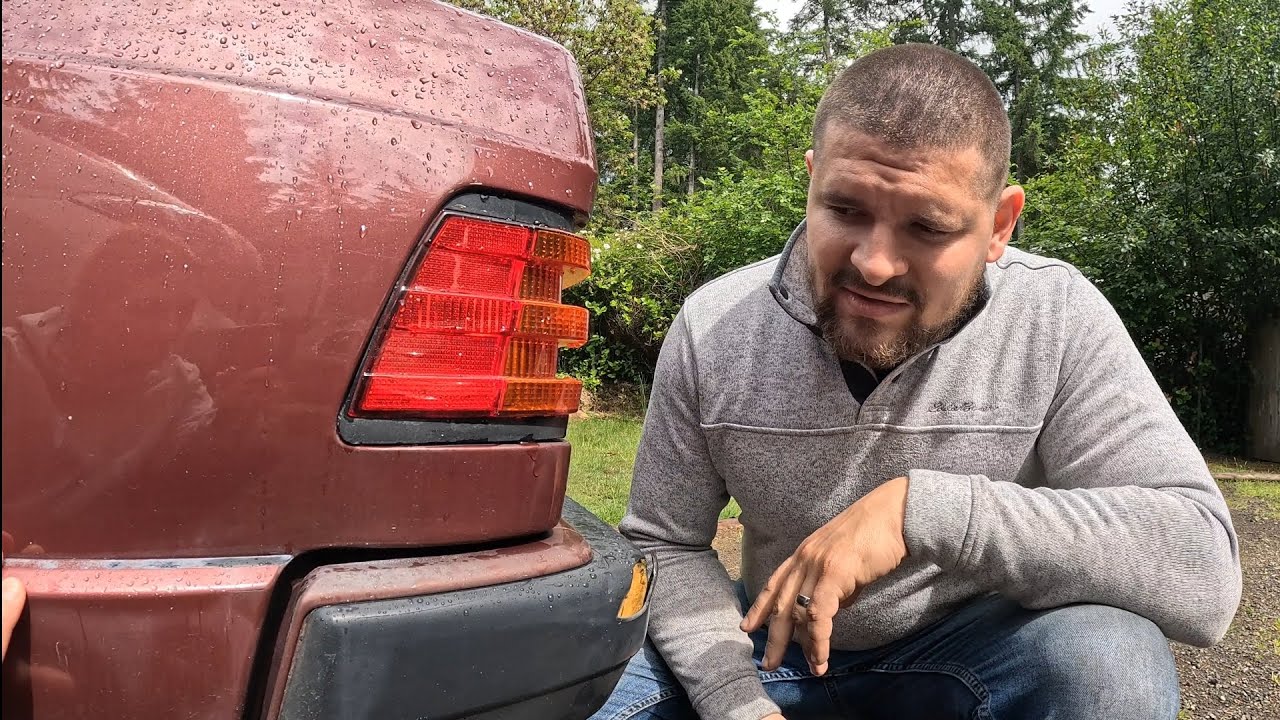 Rear end restoration, on our classic Mercedes w201 190e.