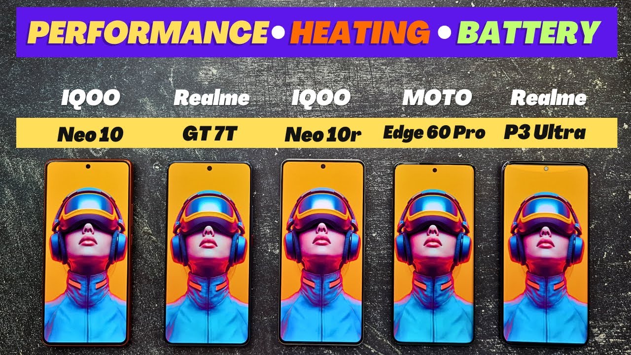 EXTREME TEST 🔥 | iQOO Neo 10 vs Neo 10r vs Realme GT 7T vs Moto Edge 60 Pro vs Realme P3 Ultra